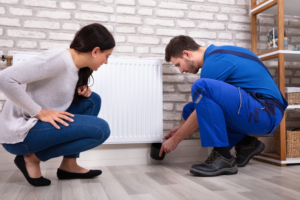 Bigstock Crouching Woman With Servicema 286999837 1024x683